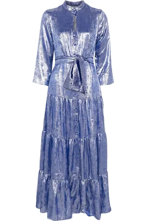 Baruni Robe Salvia à coupe longue