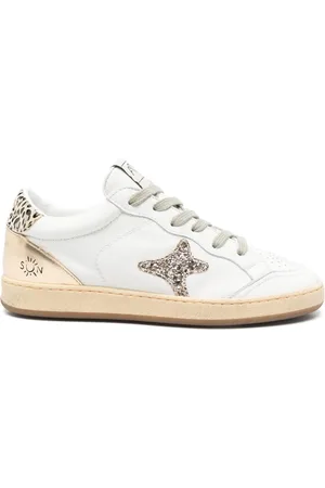 Ama Brand Baskets en cuir à logo embossé