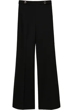 Twin-Set Pantalon palazzo à boutons ornés de pierres