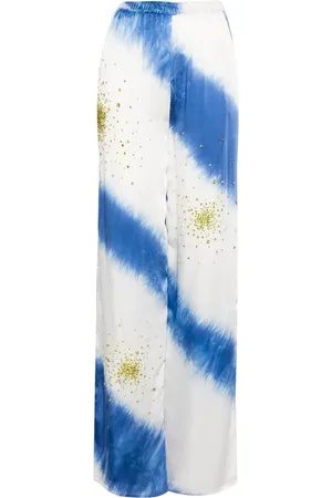 Des Phemmes Pantalon tie-dye à ornements en cristal