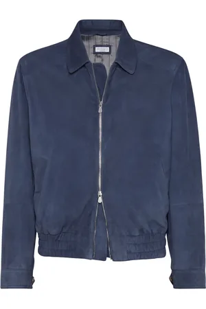 Brunello Cucinelli Veste bomber en daim