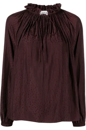 Lanvin Blouse en soie à volants