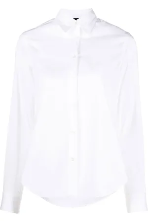 Aspesi Chemise boutonnée à ourlet incurvé