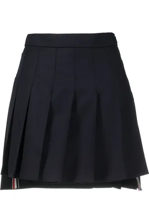 Thom Browne Minijupe plissée à ourlet plus long au dos