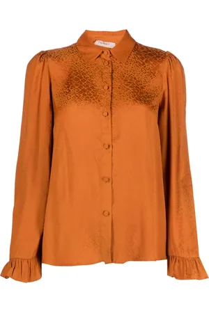 Twin-Set Chemise volantée à imprimé animalier