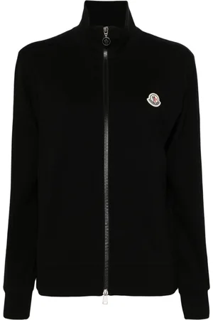 Moncler Veste zippée à logo appliqué