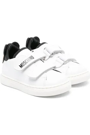 Moschino Baskets en cuir Teddy Bear à attache scratch