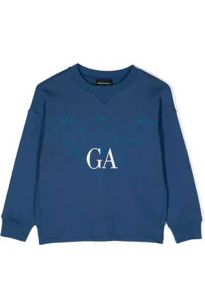 Emporio Armani Sweat en coton à logo imprimé