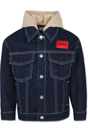HUGO BOSS Veste en jean à patch logo