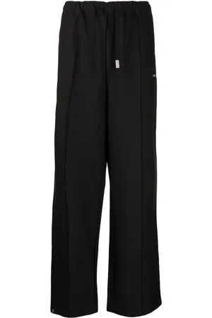 Izzue Pantalon droit à plaque logo