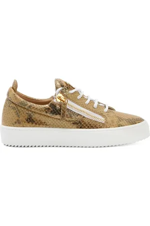 Giuseppe Zanotti Baskets Gail à effet peau de serpent