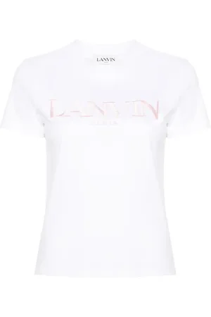 Lanvin T-shirt en coton à logo brodé