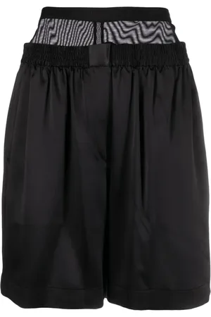 Alexander Wang Short en soie à design superposé