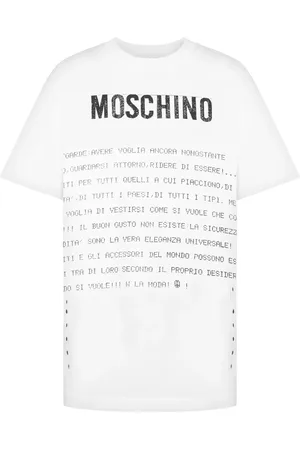 Moschino T-shirt en coton à imprimé texte