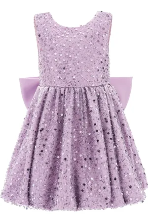 Tulleen Robe ornée de sequins Ainsley à nœud oversize