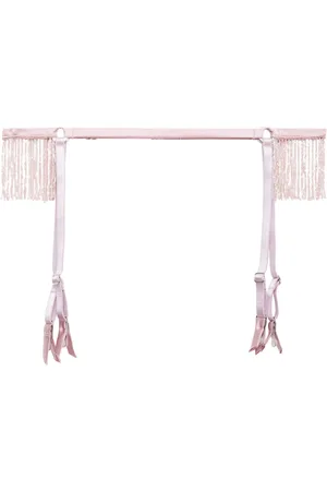 FLEUR DU MAL Porte-jarretelles à franges en perles