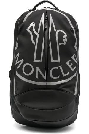Moncler Sac à dos en cuir à logo imprimé