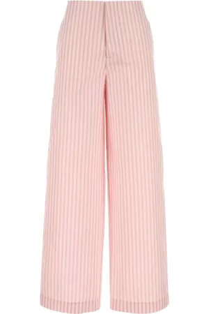 Serafini Pantalon palazzo à rayures