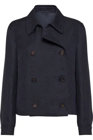 Brunello Cucinelli Caban à ornements métalliques