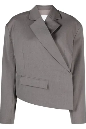 REMAIN Blazer crop à design asymétrique