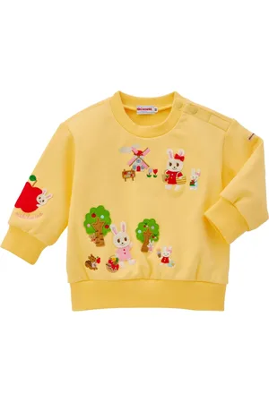 Miki House Sweat à patch lapin