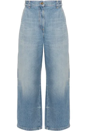 Palm Angels Jean ample à taille haute