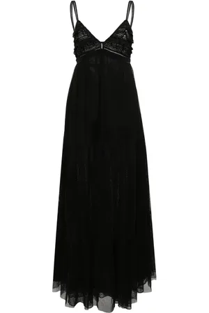 Dorothee Schumacher Robe longue en lin à empiècements
