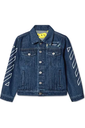 OFF-WHITE Veste Bookish Patch en jean