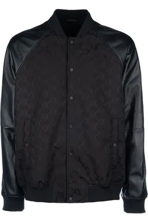 Armani Exchange Veste bomber à imprimé monogrammé