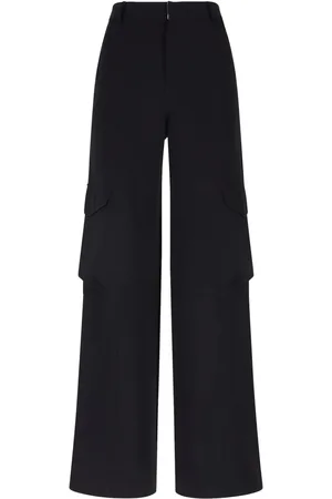 GCDS Pantalon en gabardine à taille haute