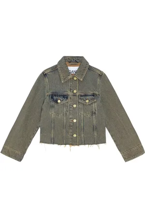Ganni Veste en jean à bords francs