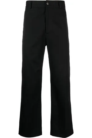 Acne Studios Pantalon en coton à coupe droite