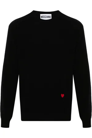 Moschino Pull à motif cœur en intarsia