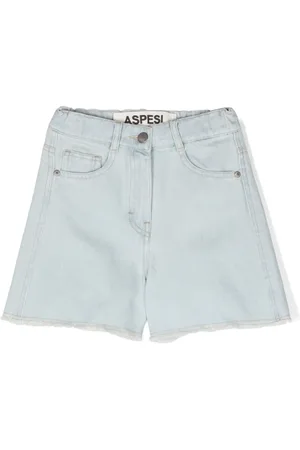 Aspesi Short en jean à bords francs