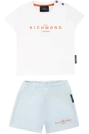 John Richmond Ensemble t-shirt-short à logo imprimé