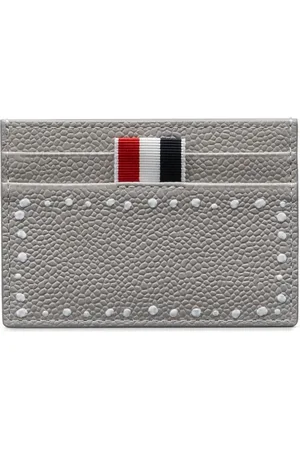 Thom Browne Porte-cartes en cuir à détail 3D