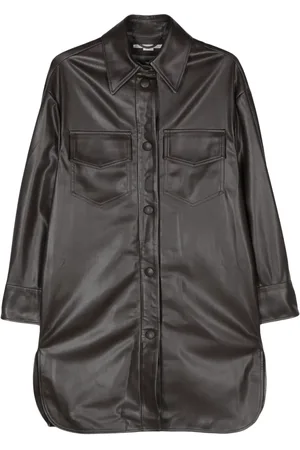 Stella McCartney Surchemise en cuir artificiel