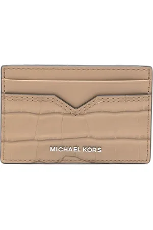 Michael Kors Porte-cartes à effet peau de crocodile