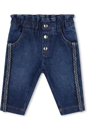 Chloé Jean tressé à logo brodé