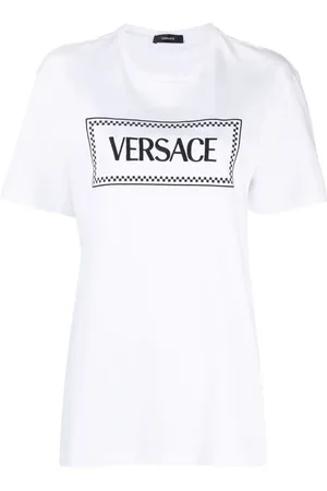 VERSACE T-shirt 90s Vintage à logo brodé