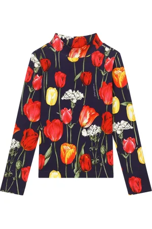 Dolce & Gabbana T-shirt à imprimé tulipe