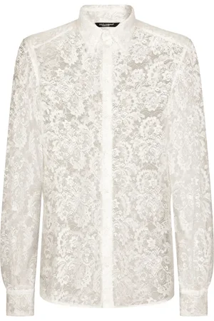 Dolce & Gabbana Chemise transparente en dentelle