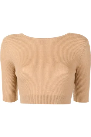 Cashmere In Love Haut crop Liza à dos ouvert