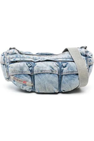 Diesel Sac porté épaule Re-Edition Travel 3000 en jean
