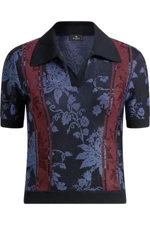 Etro Polo en jacquard à fleurs