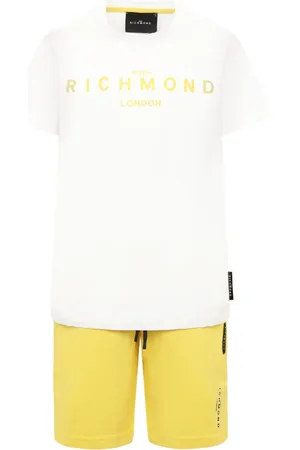 John Richmond Ensemble t-shirt-short à logo imprimé