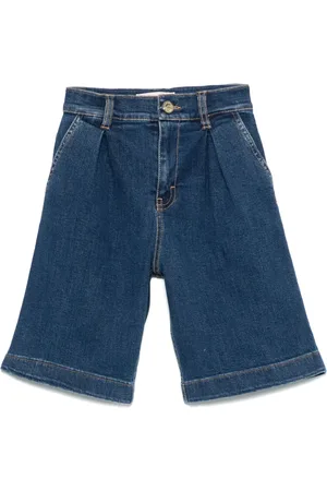 Elisabetta Franchi Short plissé en jean