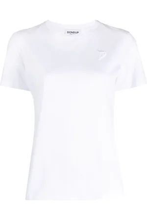 Dondup T-shirt en coton à logo brodé