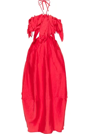 Cult Gaia Robe mi-longue à volants