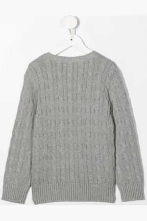 Ralph Lauren Pull en maille torsadée à col rond